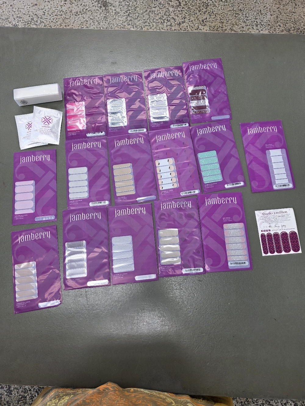 Jamberry Nail Wrap Lot  19 Pc New Lot